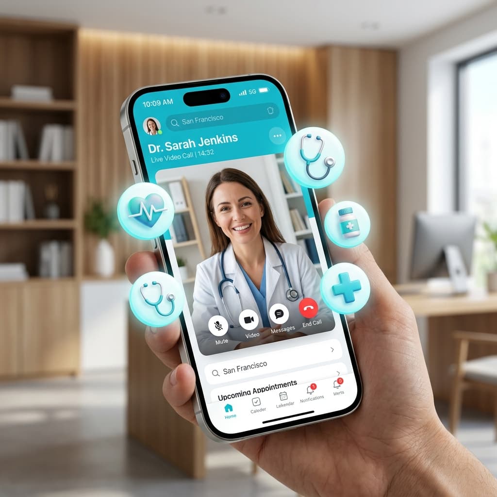 Mobile Doctor App Interface